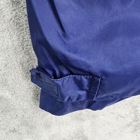 Mens Vintage Adidas Navy Blue Windbreaker Track Pants Adjustable Ankle Size S - Picture 3 of 11